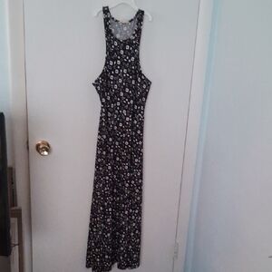 Jessica Simpson,Black and White,Floral,Sundress with Sexy,Leg Flattering Slit🖤